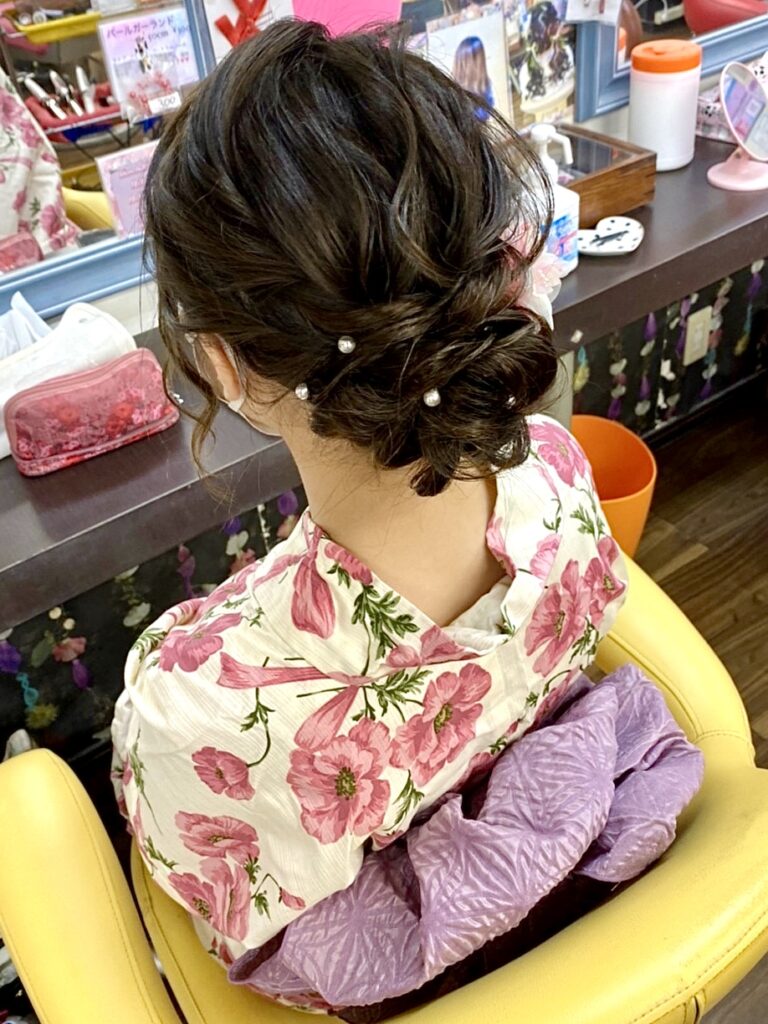 可愛く、上品に、大人っぽく『浴衣着付け＋大人まとめヘア』