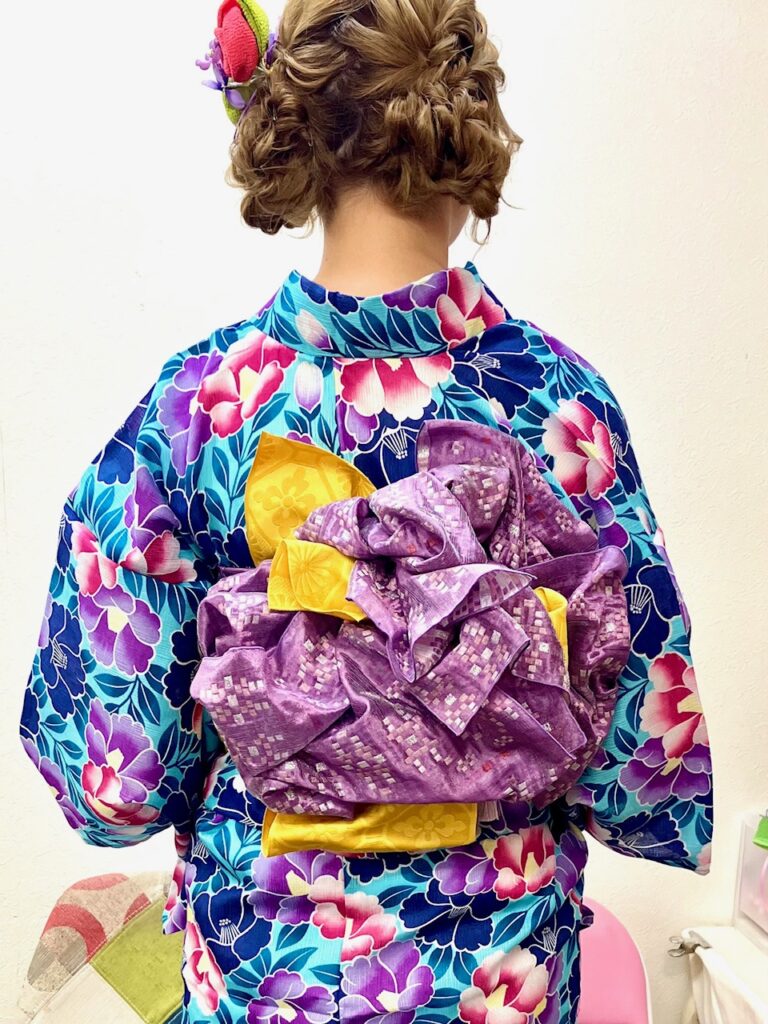 最高に可愛い『浴衣着付け+ツインお団子』(*´▽｀*)