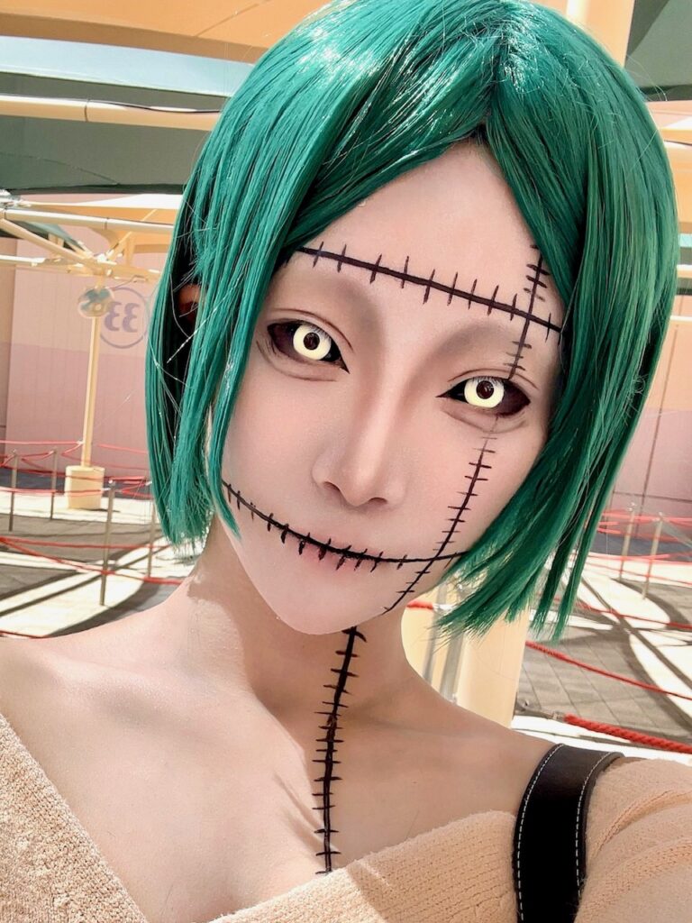 『ハロウィンメイク(*´▽`*)』シンプルだけどインパクトあるメイク(*^-^*)