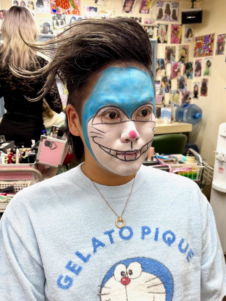 【新宿】ハロウィンメイク+セット♪ドラえもん風メイク