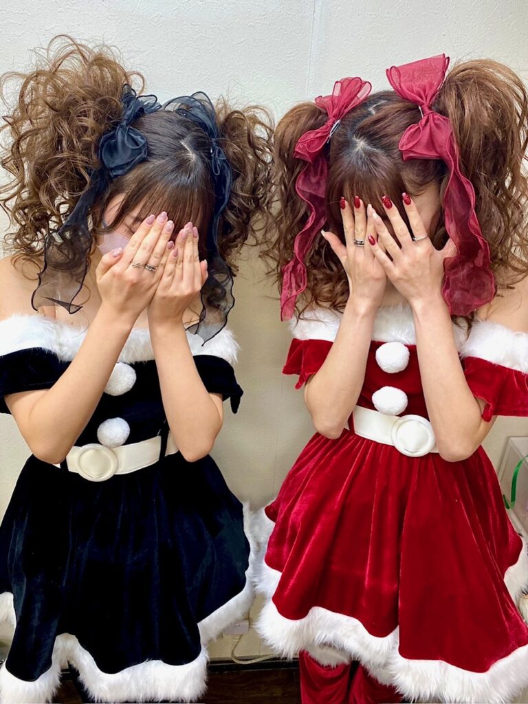 クリスマスはやっぱりサンタコスで♪『ツインテール盛り髪♪』